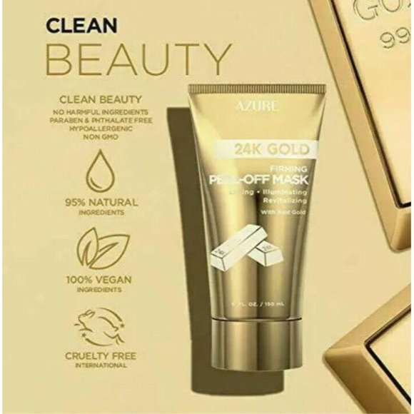 AZURE 24K Gold Firming Peel Off Mask - Picture 2 of 6